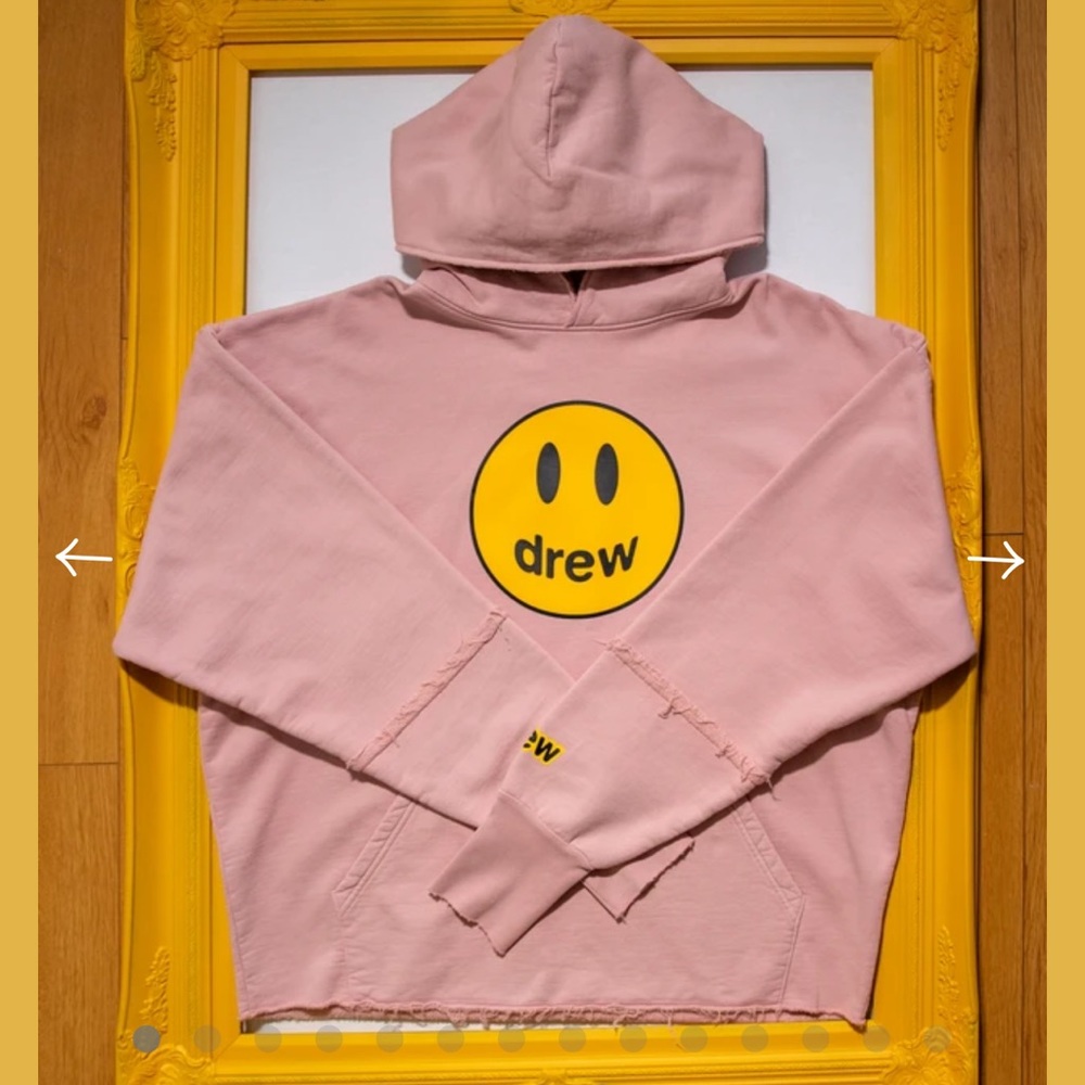 COPY - COPY - mascot deconstructed hoodie - dusty rose XL